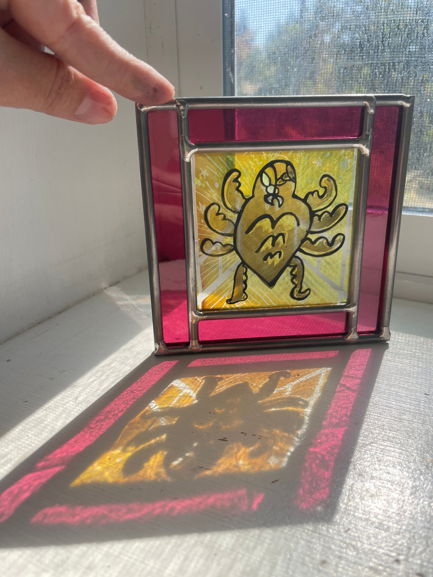 **Your Drawing** in glass!