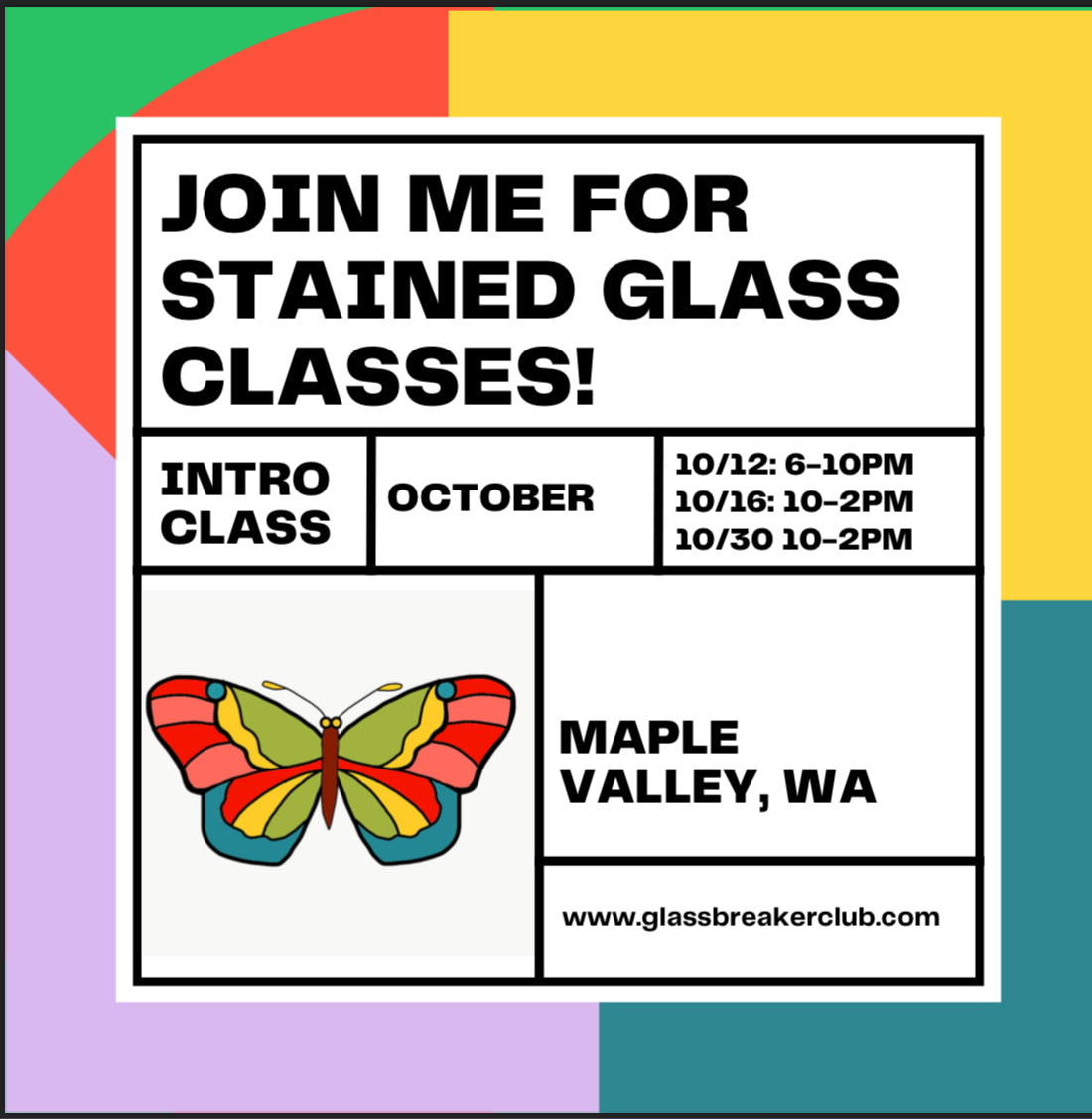 Intro to Stained Glass Class