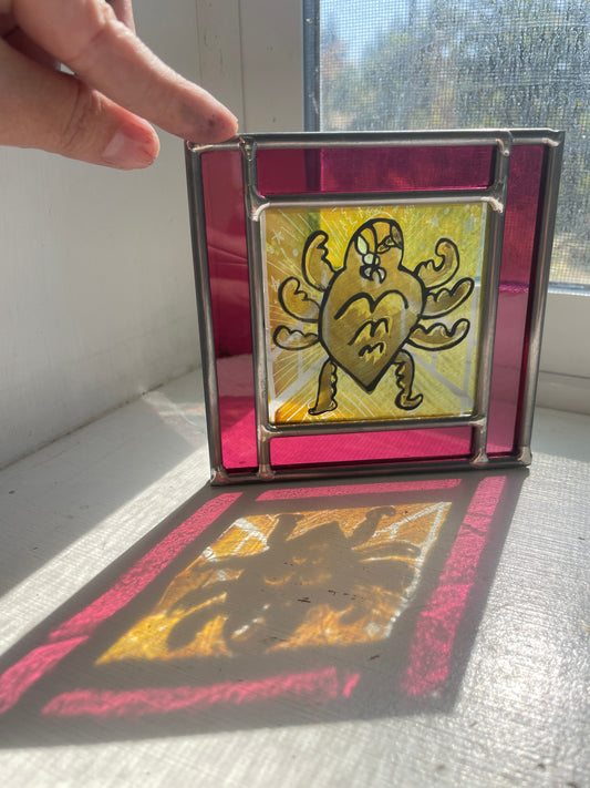 **Your Drawing** in glass!