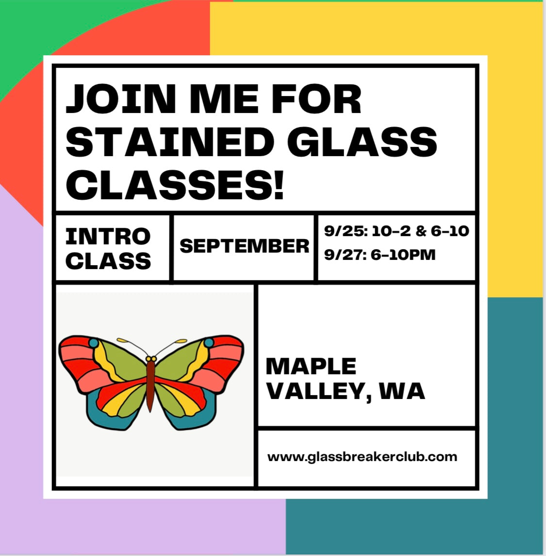 Intro to Stained Glass Class